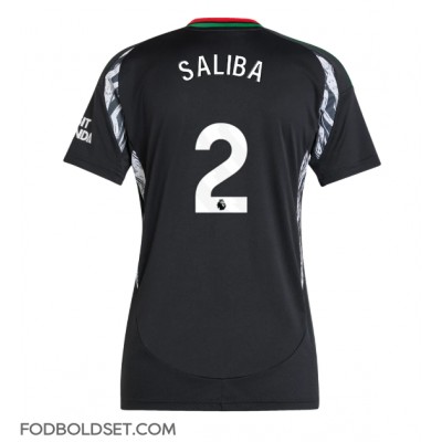 Arsenal William Saliba #2 Udebanetrøje Dame 2024-25 Kortærmet Arsenal William Saliba #2 Udebanetrøje Dame 2024-25 Kortærmet
